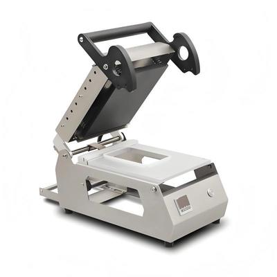 콤팩트 디자인 스테인리스 스틸 전기 가열 수동 트레이 밀폐 기계 DQ-1 플라스틱 용기용 식품 및 고기 패키지