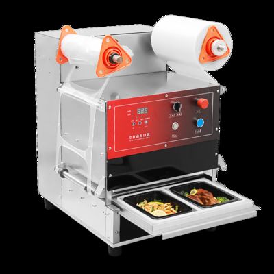 식품 등급 304 스테인리스 스틸 및 6061 애노디제 알루미늄 곰팡이와 함께 완전 자동 식품 트레이 밀폐기 DF300TA