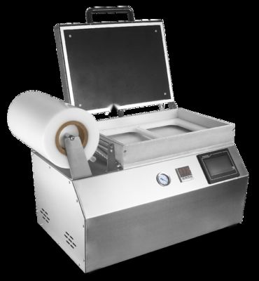 터치 스크린 제어 손 압축 플라스틱 트레이 진공 피부 밀폐 기계 식품 등급 304 스테인레스 스틸