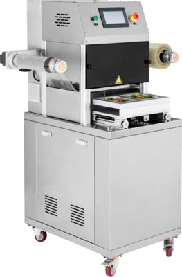 식품 등급 304 스테인리스 스틸과 6061 고화 된 알루미늄 곰팡이를 가진 상업용 자동 트레이 밀장 DQ320L-E