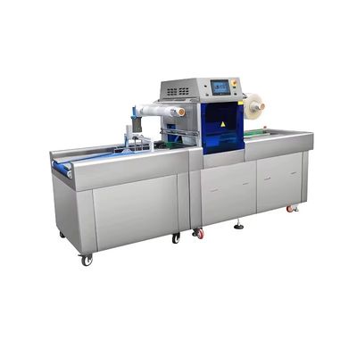 Full-Automatic Chain Vacuum packaging Sealing Machine Plastic Tray Sealer DQ580AT-V High Quality Tray Sealer