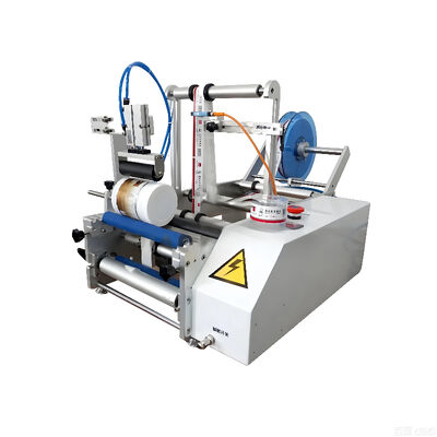 Semi-automatic Flat-labeling Machine CH-615 for Plastic Boxes and Conical Bottles and Capable of Applying Anti-counterfeiting Labels