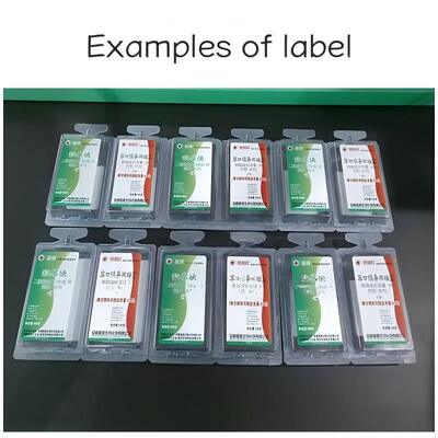 Fully automatic flat labeling machine CH-601-1 for carton labeling, egg carton plastic card labeling