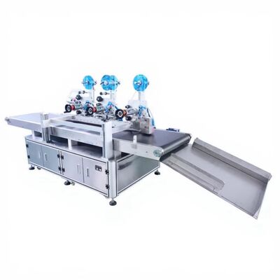 공장 맞춤형 3 헤드 카드보드 박스 스티커 CH-609F 찢기 쉬운 스티커 카드보드 박스 양면 테이프 절단 기계